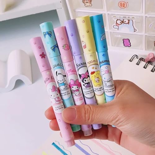 Amazon.co.jp: 蛍光ペン マーカーペン 6本セット クロミ