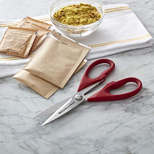 image for KitchenAid All Purpose Shears with Protective Sheath, 8.72-Inch, Red, 