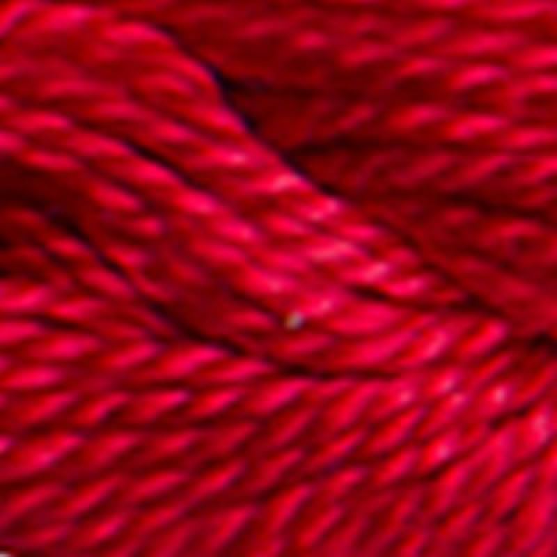 Hilo perlé de algodón tamaño 5 color rojo miniatura 2