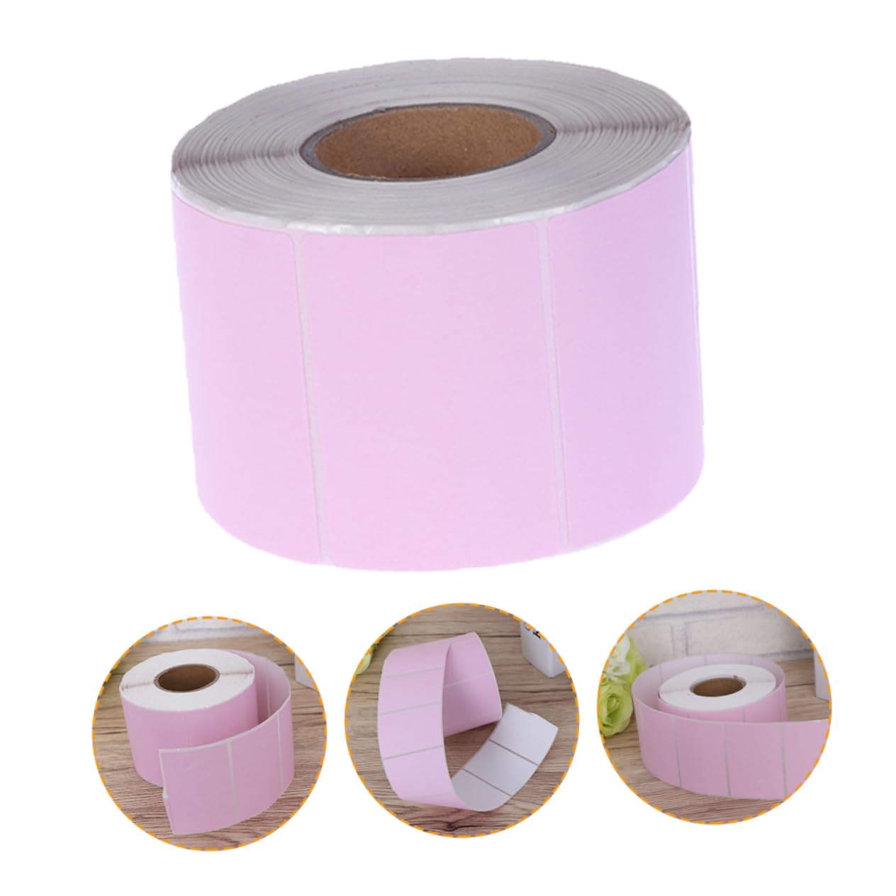Etichette Termiche Autoadesive Rosa 2 Pezzi in Carta Termica | Formato 60x40 Mm, Resistenti All’acqua, per Spedizioni e Indirizzi Stampati