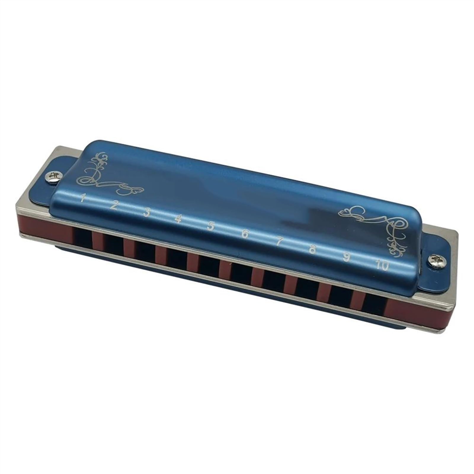 Diatonische Blues-Mundharmonika mit 10 Löchern in C-Dur mit Standard-Intonation und Ansprache Mundharmonika-Set