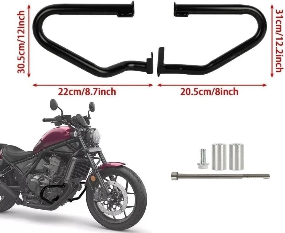 用のCMX用ハイウェイバー 用のRebel 1100用 DCT用のRebel 1100T用 2021-2 【オートバイクラッシュプロテクターフロントフォークフレームアクスルスライダー】