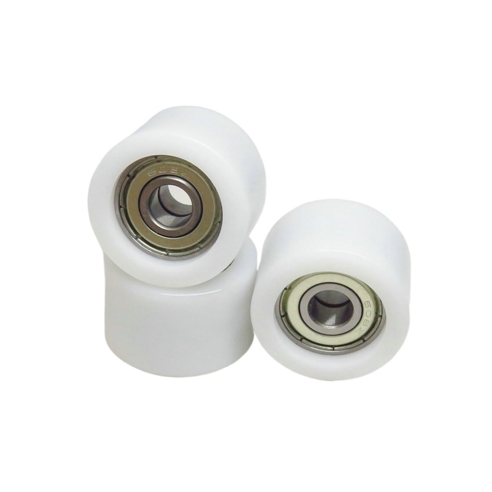 NOBIRTBSA 1PCS 30mm Dual 608z Bearing Plastic Nylon Coated Bearing Roller with 8x30x20mm BST60830-20 High Load POM Covered Pulley