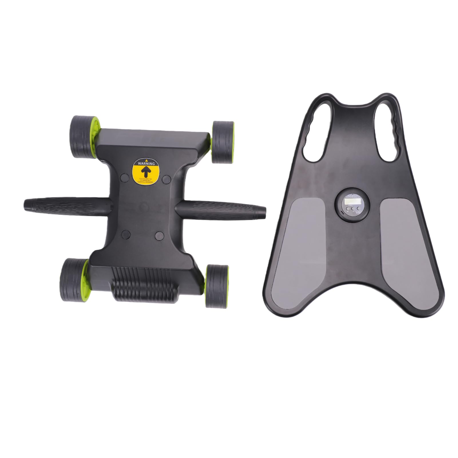 Ab Wheel Roller mit Ellenbogenstütze, Robuster 4-Rad-Kerntrainer für Heim-Fitness-Fitness, 1 Einheit