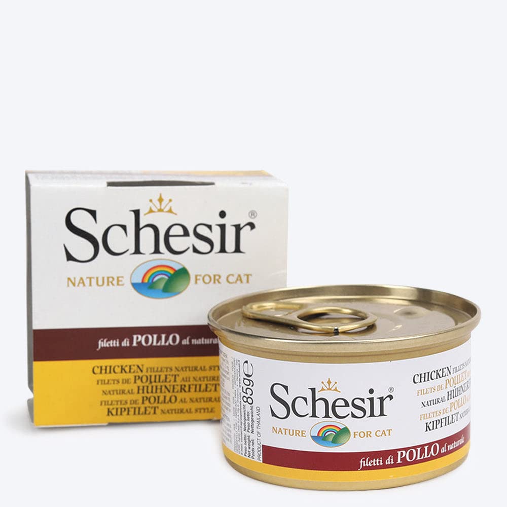 Schesir Nature Canned Wet Cat Food - Chicken Fillets | Wet Food for Cats | Delicious and Nutritious Chicken Formula | Ideal for Adult Cats & Kittens| 85 g (B0BG5SP49R) Amazon Price History, Amazon Price Tracker
