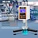 Digital Rotary Viscometer with 4 Rotors and Temperature Probe, Lab Viscosity Meter with Data Output Inks, Paints, Coatings, Adhesives, Greases, Cosmetics 10-2,000,000Mpa.S, Accuracy:±3.0% NDJ-8S