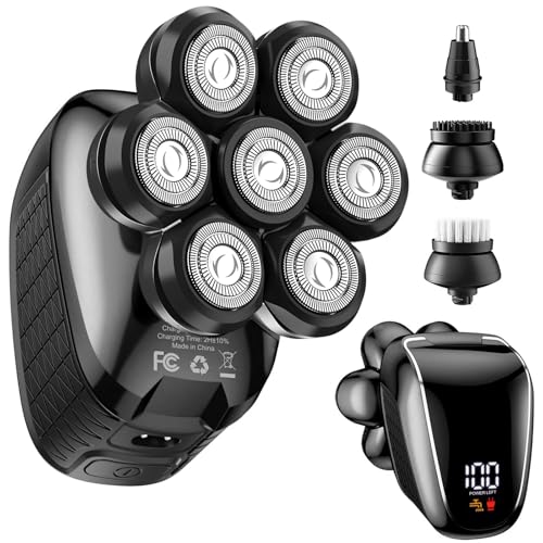 5-in-1 Rechargeable Head Shaver for Bald Men