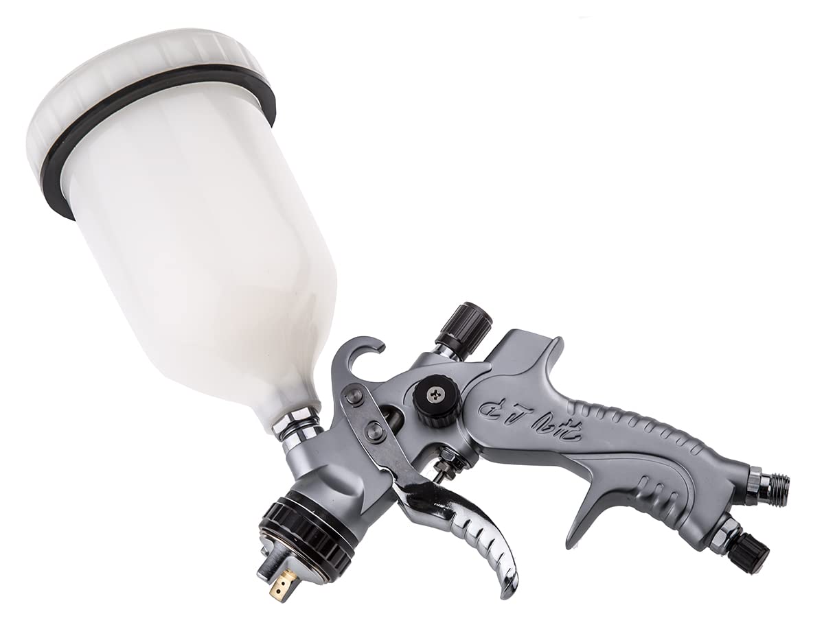 Bahco BPHVLP01 BHBPHVLP01 HVLP Pistolet a peinture avec embouts, Argent/​Orange, 1/​1,​2/​1,​4/​1,​7/​2mm/​2-​2,​8 - Couleur Assortie