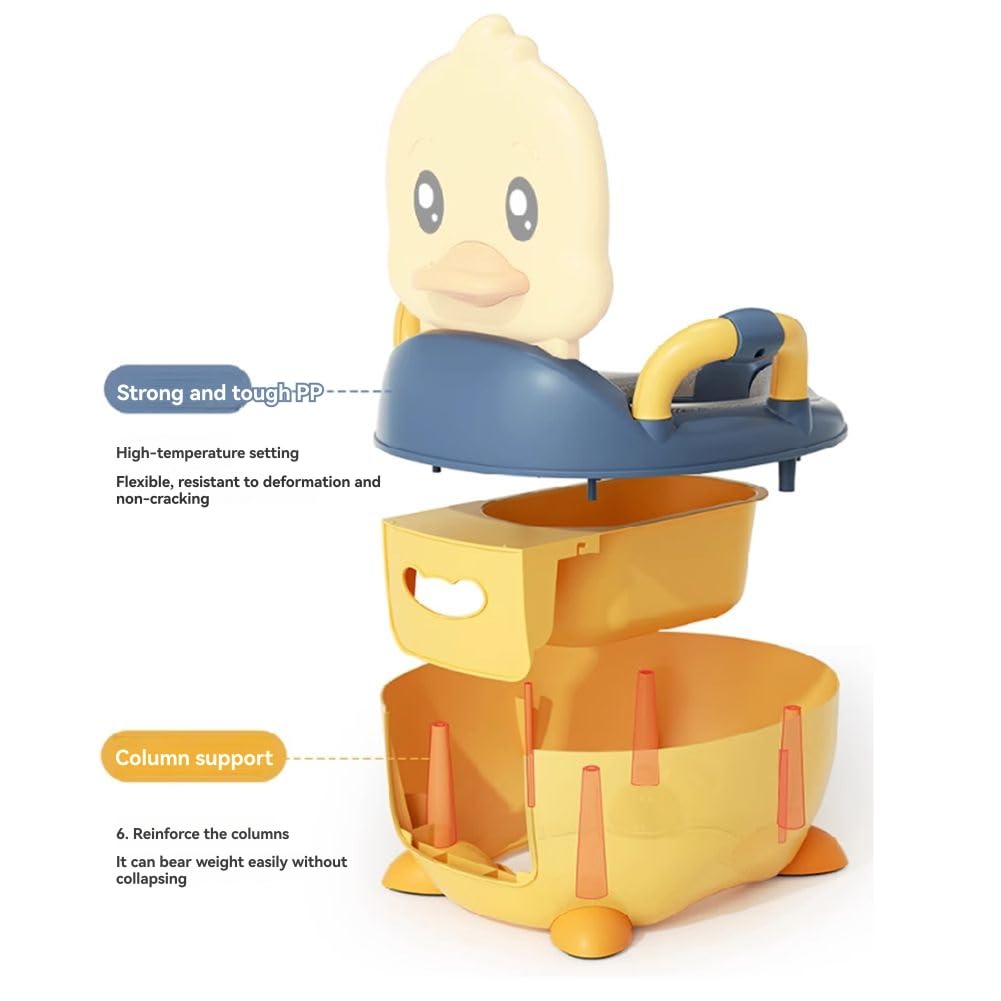 Toilettensitz für Kinder/Töpfchen für Kleine und Mädchen im Enten-Design für Säuglinge und Kleinkinder A