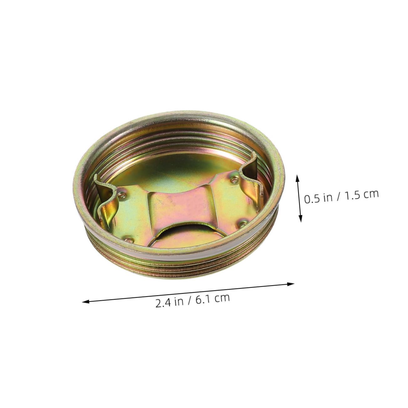 Veemoon 24 Pack Iron Wire Drum Caps Oil Drum Cover for Barrels Leakproof Screw Cap Lids Industrial Agricultural Use