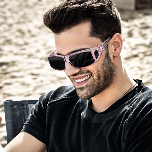 Image of Night Driving Glasses for Men Women Fit Over Sunglasses Anti Glare Polarized HD Night Vision Glasses