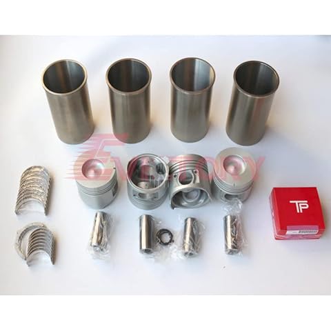 Ellas-Wohnwelt for Toyota 1Z Engine Repair Rebuild kit + Piston + Ring Set + Cylinder Liner + Full Gasket kit + crankshaft Main conrod Bearing Cover