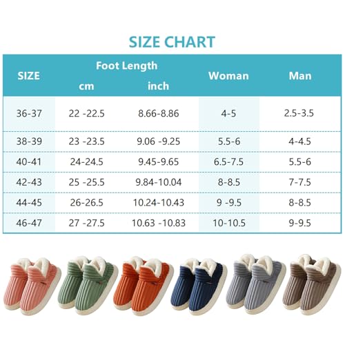 Slipper Booties Winter Warm Slippers, Cloud-Shaped Warm Cozy Slippers Men Women, Warm Fuzzy Winter Slippers for Home3