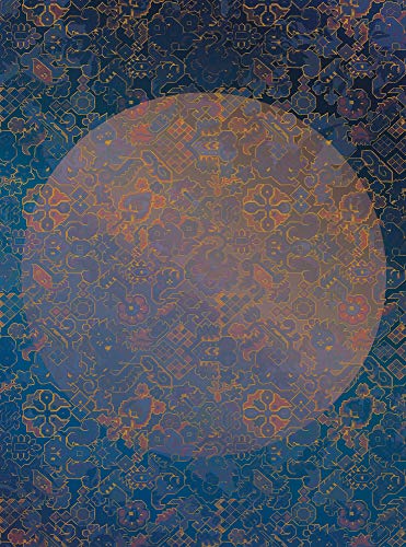 Komar LA Lune HX4-032 Non-Woven Photo Wallpaper XXL Decoration Art Nouveau Bedroom Living Room Office Hallway Size 200 x 270 cm (Width x Height) Multi-Coloured - Image 3