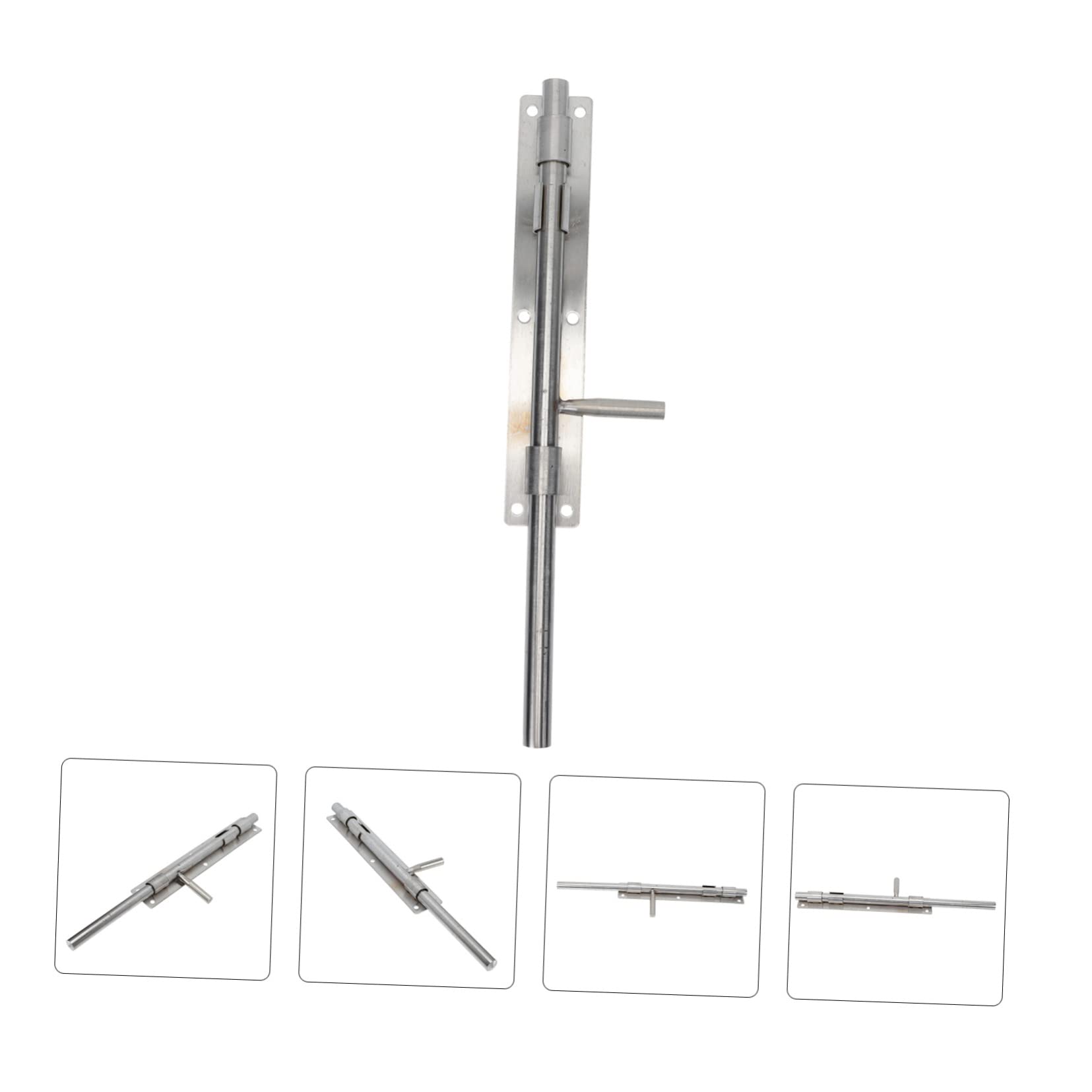 Gadpiparty Loquets de sol solides serrure porte exterieure serrure de portail extérieur recharge de gaz verrou de portail boulons verrou porte loquet de porte loquet d'extension extérieur