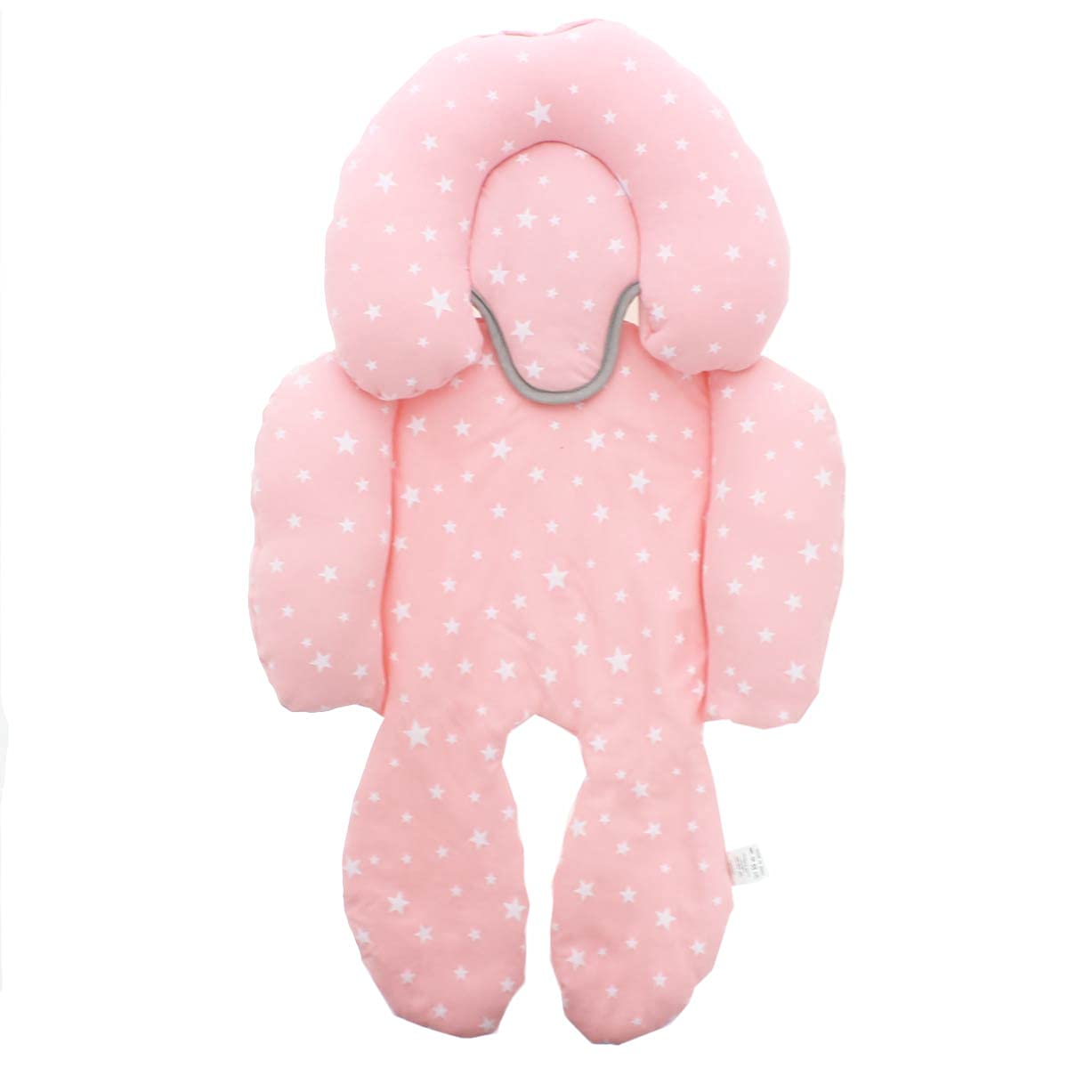 BEYBI® Riduttore bambino maglia cotone universale per navicella, seggiolino auto gruppo 0, passeggino e culla (rosa stellina bianca)