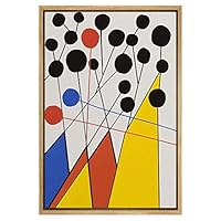 SIGNWIN Framed Canvas Wall Art Colorful Geometry Painting Canvas Prints Home Artwork Decoration for Living Room,Bedroom - 16