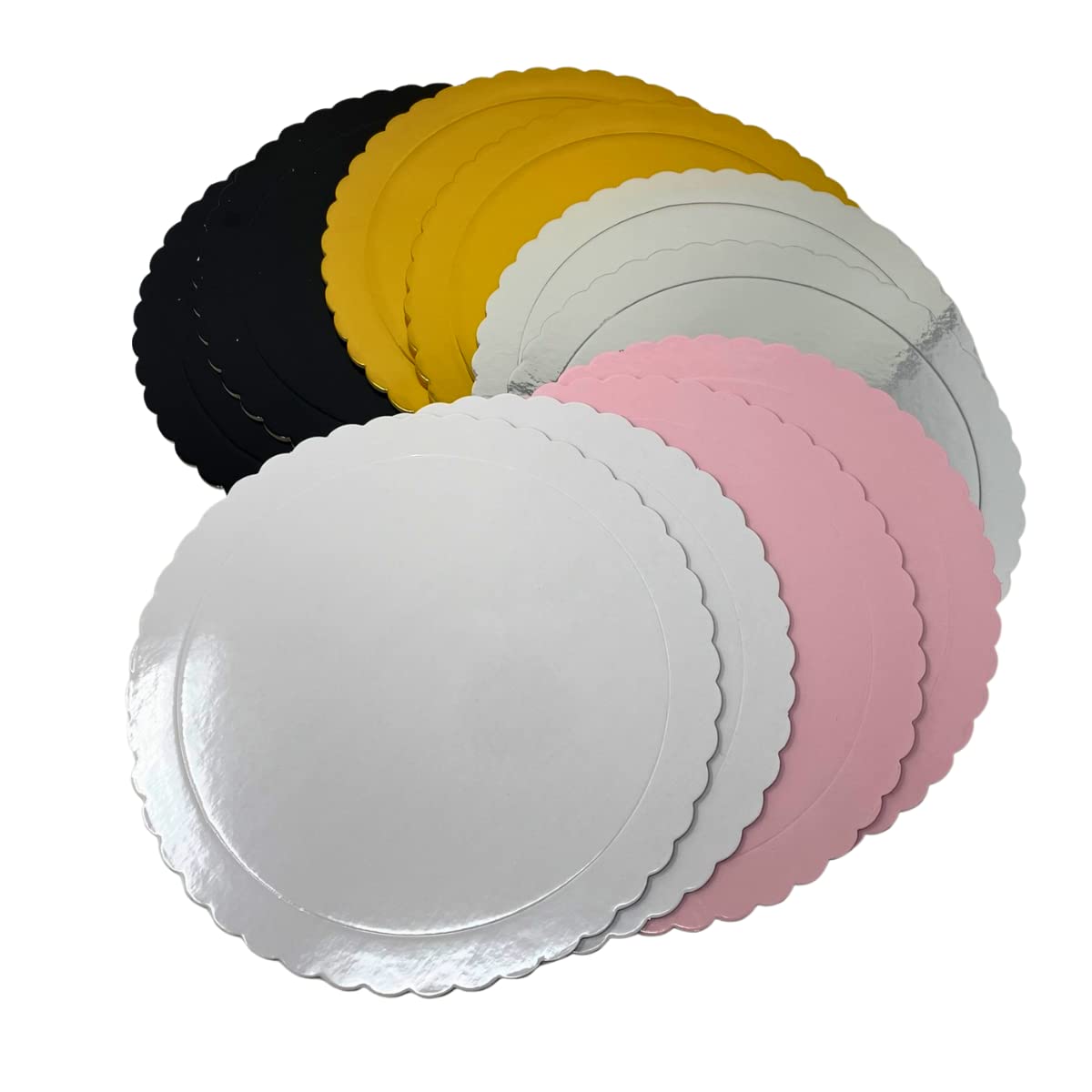 Decoraciondulce Pack de 10 Bases para Tartas Extrafuertes (Multicolor)