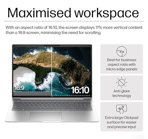 Image of HP ProBook 460 G11 Business Laptop (16 inch FHD+, Intel Ultra 7 155U, 16GB DDR5 RAM, 512GB SSD) Wolf Security, Backlit Numeric KB, 1080P IR Webcam, Fingerprint Reader, Win 11 Pro, AI PC (Renewed)