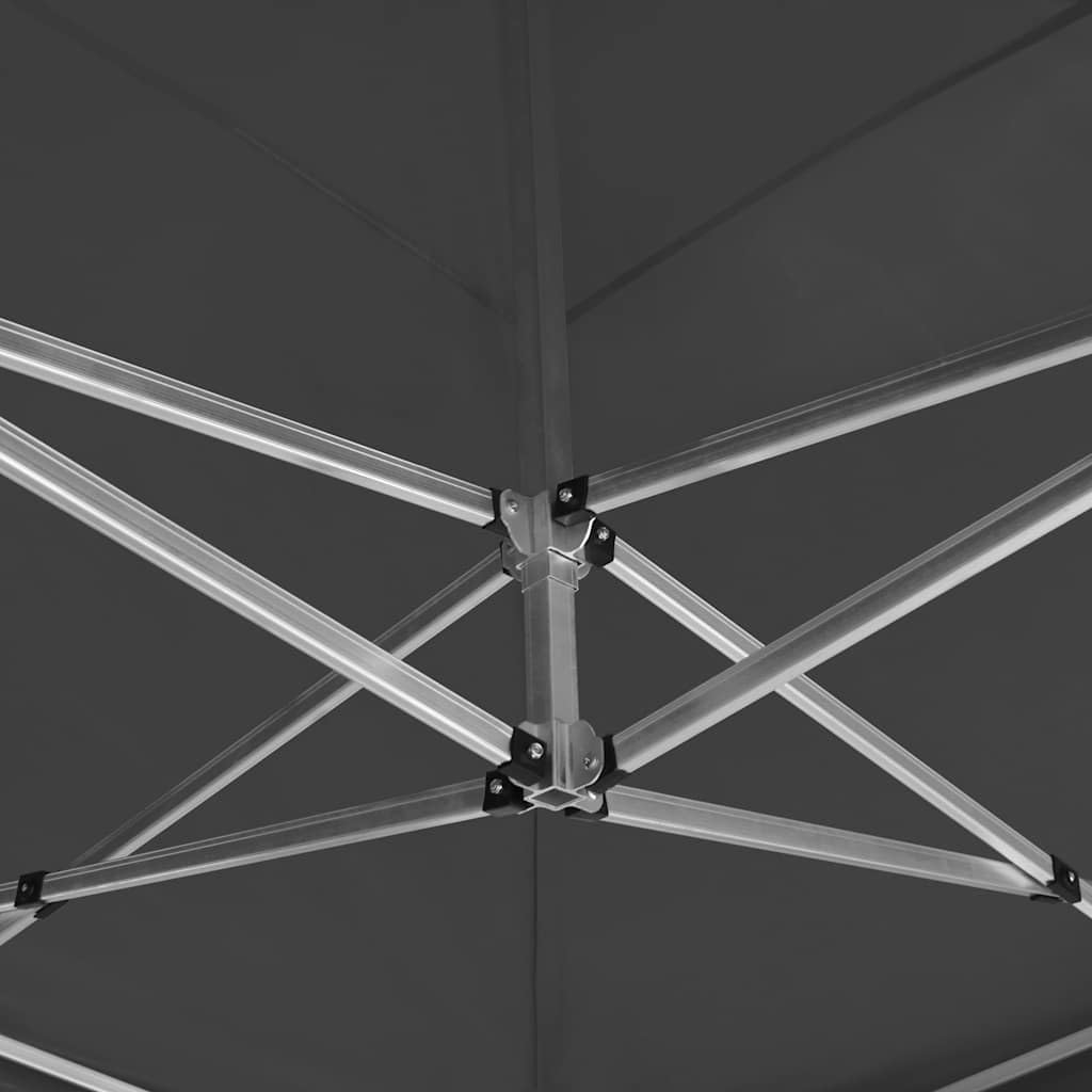 Tenda professionale pieghevole in alluminio, 6 x 3 m, antracite, con tetto Oxford, tenda da giardino impermeabile per terrazza, balcone, esterno, con protezione dalla pioggia, protezione