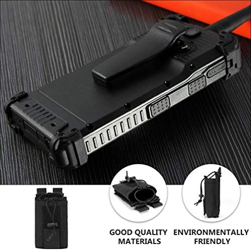 ARTIBETTER 2PCS Molle Saco Titular Caso Rádio Rádio Interphone Walkie Talkies Universal Bolsa de Nyl