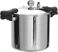 Vista 4 de THE TANKER by Denali Canning - 23 Quart Beginner Friendly Pressure Canner & Cooker Induction Compatible Pressure Gauge, 15lb & 10lb Weights
