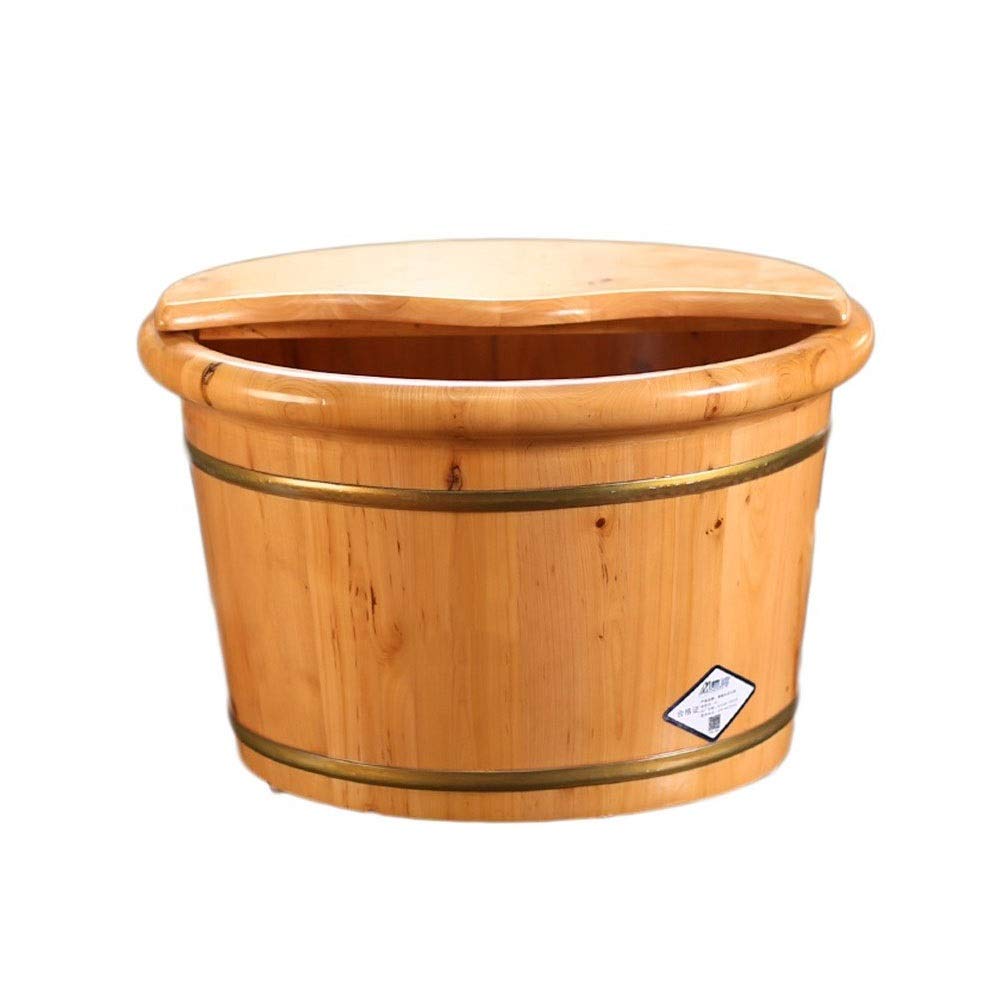 Secchio per pediluvio in legno Secchio in legno per pedicure, vasca idromassaggio per pediluvio, vaschetta per pediluvio per adulti, secchio per immersione dei piedi, vasca per pediluvio per ammollo
