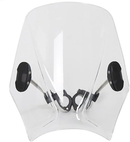 Miniatura 6 de FEATUR Motorcycle Windscreen Windshield Universal Compatible with Enfield Bullet Compatible with Meteor Compatible with Classic 350 500 Compatible