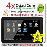10'' Google Android Tablet PC 8GB / Android 4.2 / 1GB DDR3 Ram / 10-Point Capacitive Touch Screen / Cortex A9 Processor / Dual Camera / FastTouch(TM)