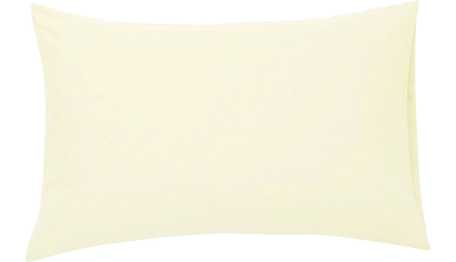 NIYS Luxury Bedding - Poly cotton Pillow cases - Lightweight, Soft (50cm x 75cm) (Pillow Pair, Cream)
