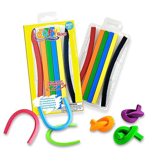 Loopy Hues Bendable Crayons For Kids, Arts...