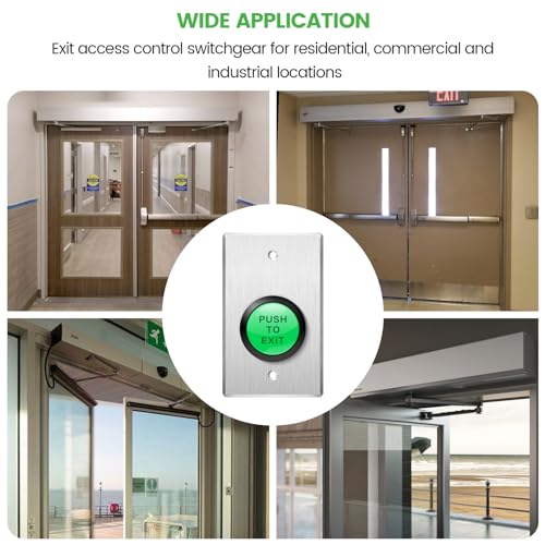 Bouton poussoir pour sortir intérieur avec bouton demande de sortie LED verte
