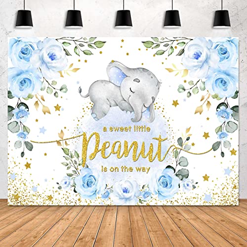 Fondo para bebé elefante azul 7x5ft Sensfun miniatura 5