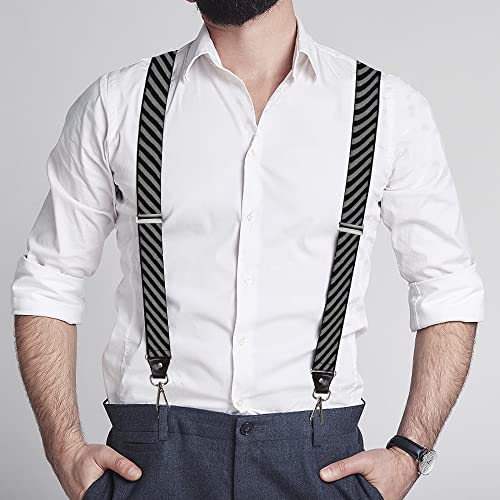Image of Suspenders for Men, Adjustable Suspenders with Elastic Straps Y-Back Construction Heavy Duty for Work