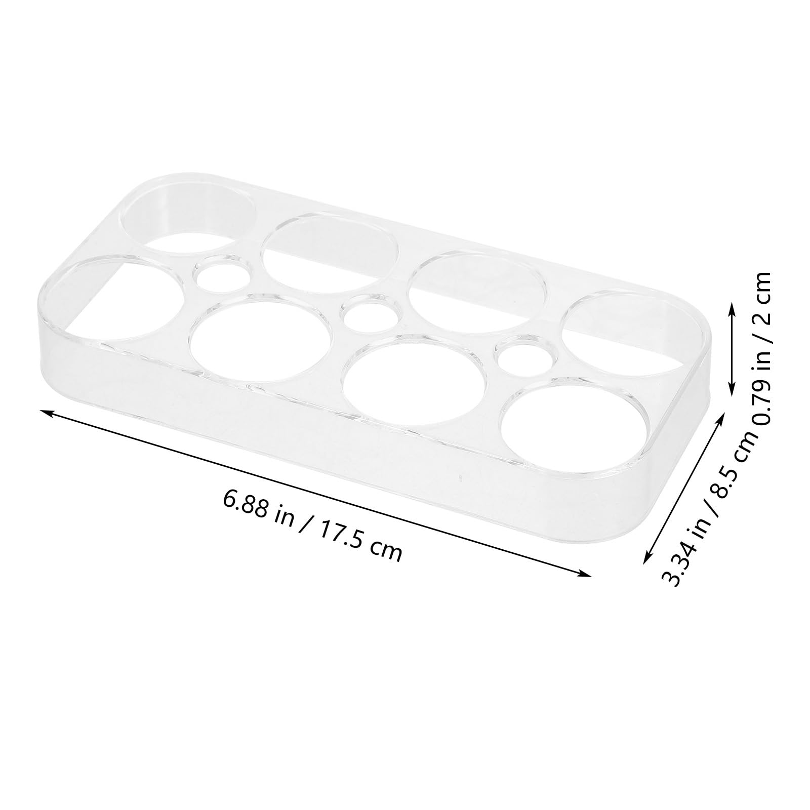 Veemoon Hueveras De Refrigerador 2pcs Organizador De Almacenamiento De Bandeja Práctica Con 8 Compartimentos Para Nevera Contenedor De Compacto y Eficiente