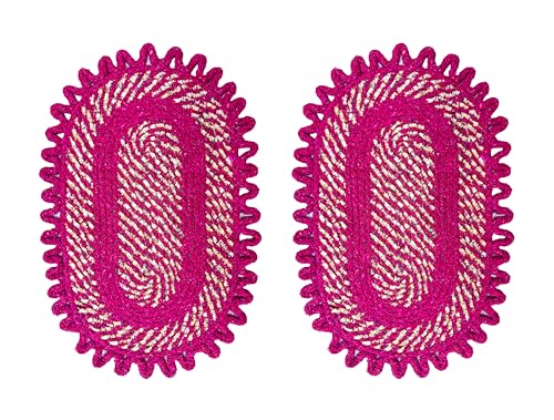 Image of Cotton Doormat for Home |Handmade Cotton Doormat | Quick Dry, Washable Door Mat for Home, Bathroom & Bedroom (Pack of 2) (Blue-2)