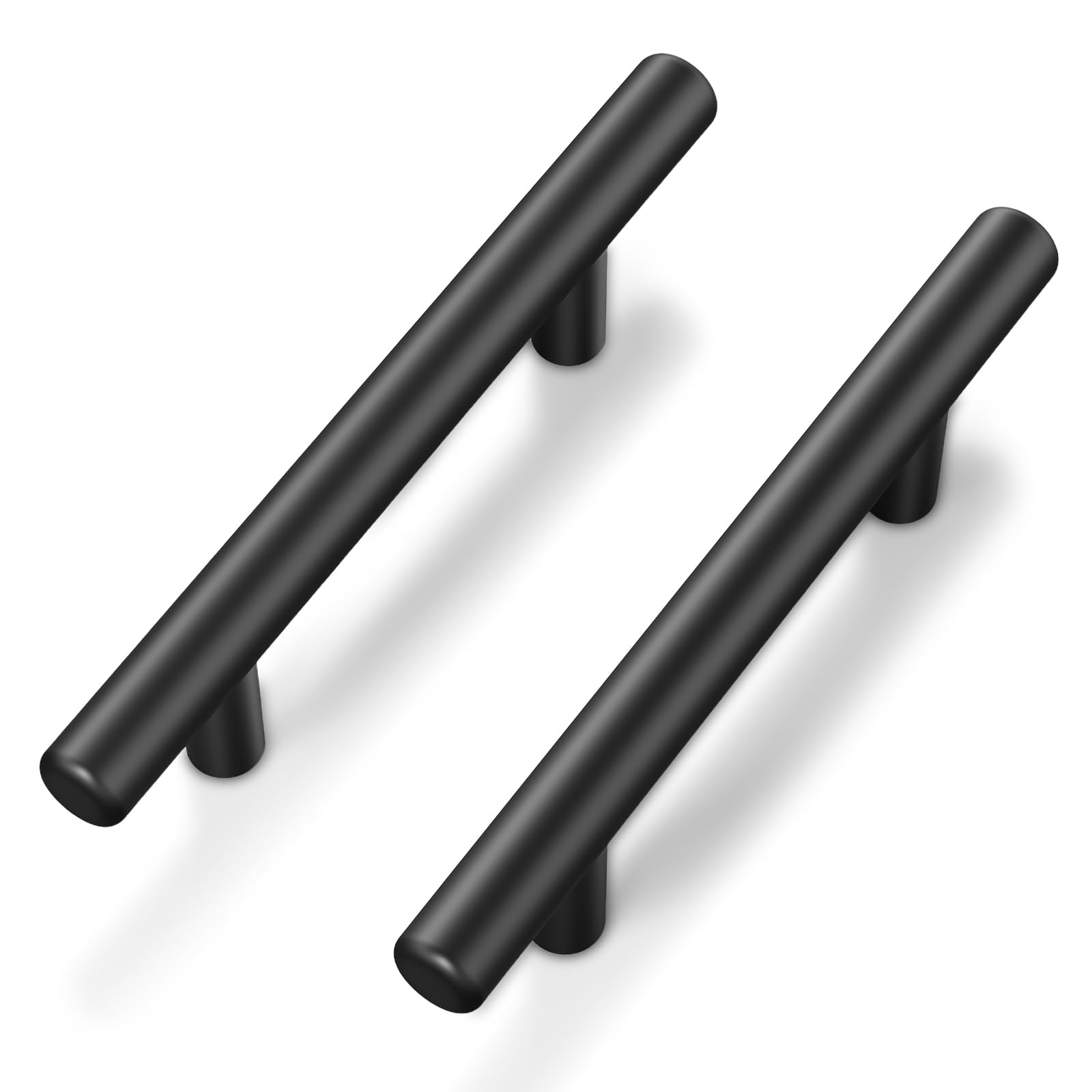 Plustool 60Pack Matte Black Cabinet Handles - cabinet hardware | Mubboo