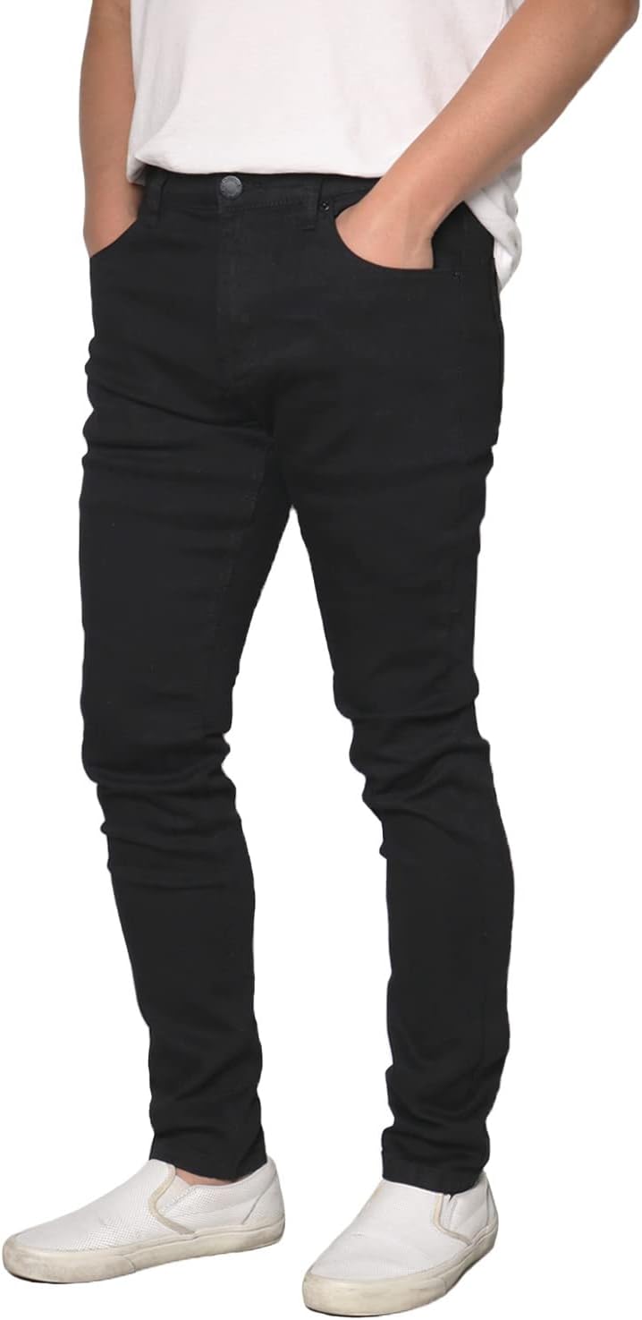 URBANJ Men's Stretch Super Skinny Fit Jeans