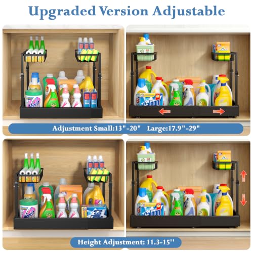 Aisslro-Under-Sink-Organizer-2-Tier-Pull-Out-Cabinet-Organizer-Expandable-Adjustable-Slide-Out-Shelf-179295-Under-Sink-Storage-for-Kitchen-Bathroom-Laundry-Cabinet-Storage-Black