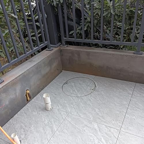 Cubierta de inspección empotrada de acero inoxidable para tanque séptico con gancho para patio, entrada, pavimento, cubierta invisible para lavabo de aguas residuales
