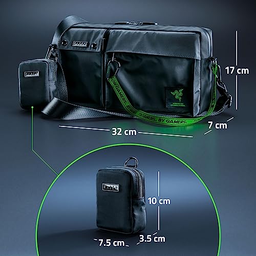 Xanthus Crossbody Bag - Borsa a tracolla streetwear (adatta alla maggior parte delle console portatili da gioco e dei controller mobili, finitura idrorepellente) Nero - Gadget - Immagine 3