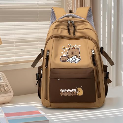 Sac à dos capybara mignon avec trousse le cadeau idéal pour étudiants