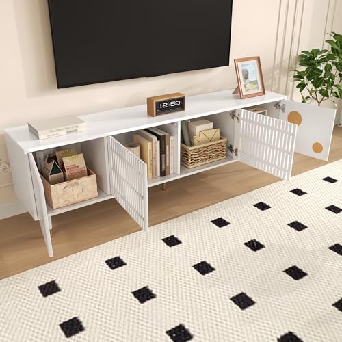 REXO Mueble de TV con estructura de rejilla