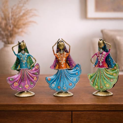 CraftVatika Home Decoration Items for Living Room, Home Decor Items, Rajasthani Dancing Doll Showpieces,House Warming Gifts for Living Room, Bed Room,Wedding, Return Gift for Women, Set of 3 CraftVatika Home Decoration Items for Living Room, Home Decor Items, Rajasthani Dancing Doll Showpieces,House Warming Gifts for Living Room, Bed Room,Wedding, Return Gift for Women, Set of 3