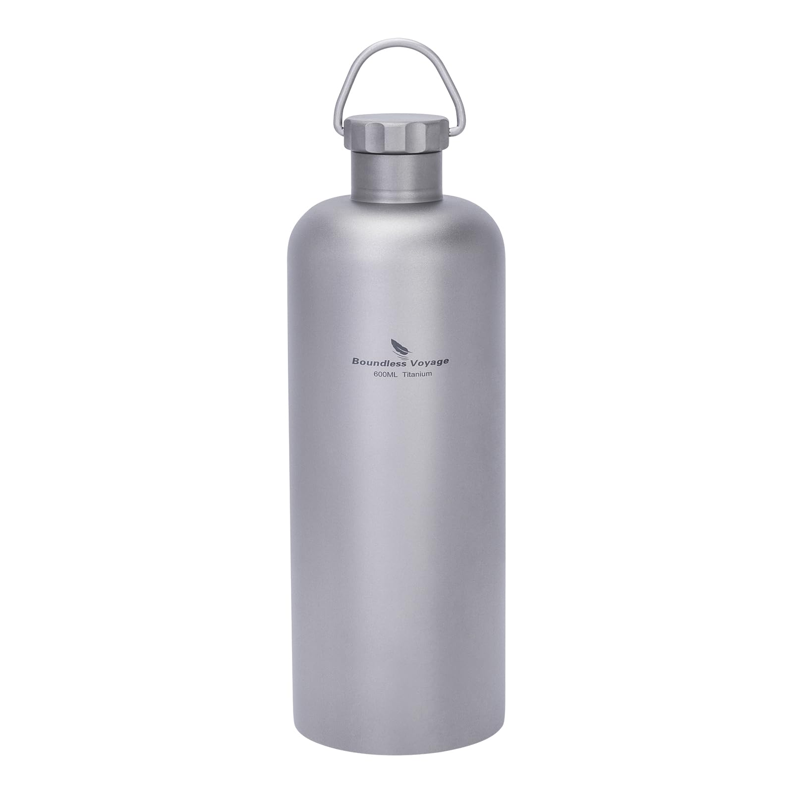 Boundless Voyage® Boundless Voyage Titanium Water Bottle 600ml Ultralight Leak-Proof