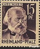 Franz. Zone-Rheinland Palatine 5VIII, Fleck in Hair (Field 79) unmounted Mint/Never hinged ** MNH 1947 Postage Stamp (Stamps for Collectors)