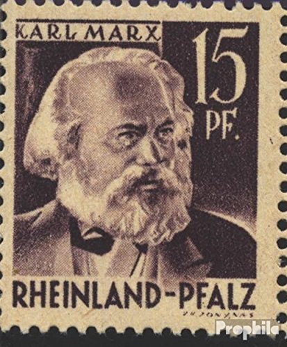 Franz. Zone-Rheinland Palatine 5VIII, Fleck in Hair (Field 79) unmounted Mint/Never hinged ** MNH 1947 Postage Stamp (Stamps for Collectors)