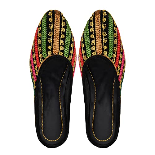 Image of Stunning Women's Flat Mules Ring Closed Pointed Toe Mule Backless Slides Mules Slip On Loafer Shoes(TBL2021031-P)