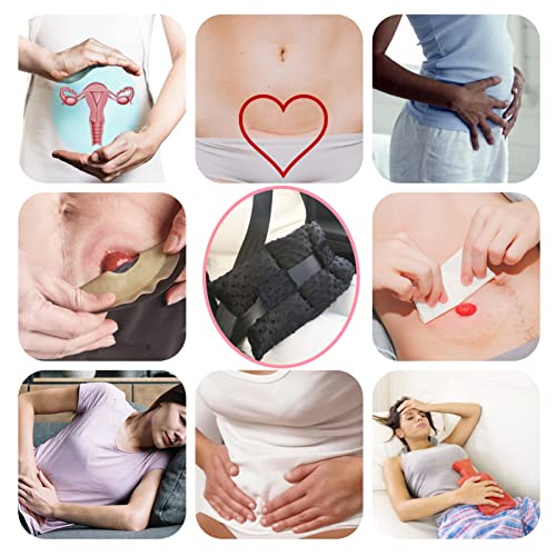 Ostomy Seatbelt Pillow, Stoma Shiled/Guard Cover, Ileostomy Urostomy Bag Pouch, No Squeezing, Ostomate Colon Bladder Cancer Must Have Ostomy Supplies Minky Dot Black #TOP5