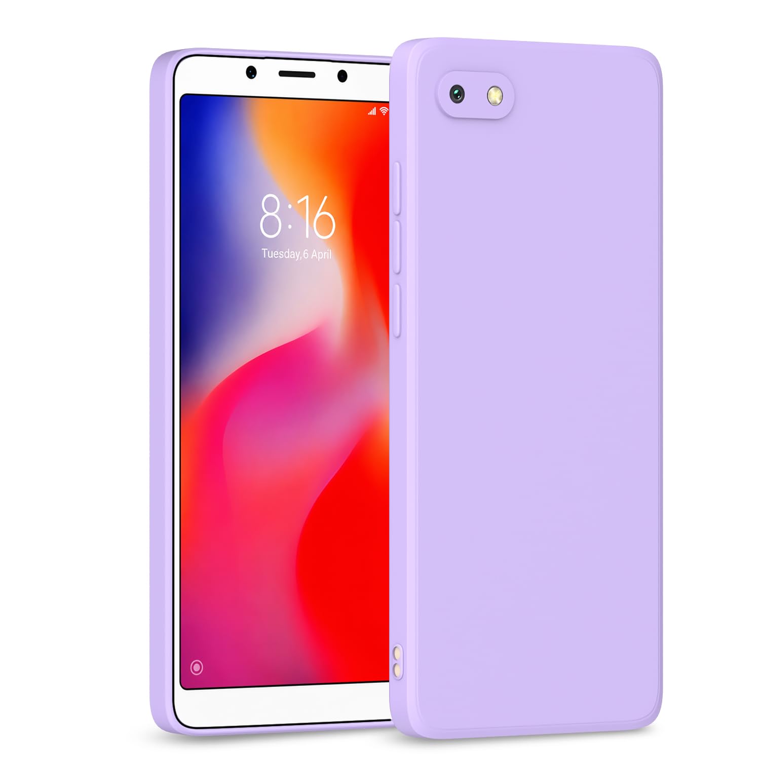 Redmi 6A Silicone Case - Pikkme Purple -1